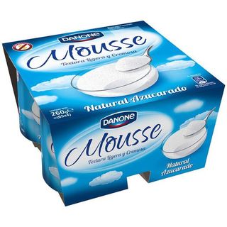 Mousse Natural Azucarado Danone, Pack 4X65 Gr. (17001223)