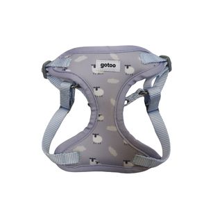 Gotoo Arnés ajustable estampado ovejitas gris para cachorros