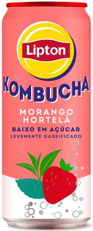 KOMBUCHA MORANGO MENTA 330ML LIPTON