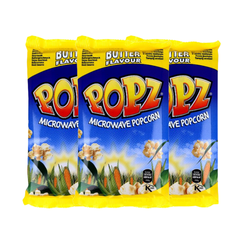 Pack Popz Pipocas com Manteiga 3x90g