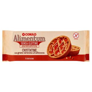 CONAD Alimentum Senza Glutine Crostatine con grano saraceno all'albicocca 6 x 33,3 g - 8003170057913