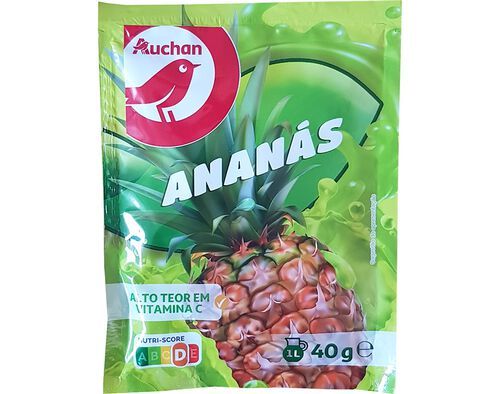 BEBIDA AUCHAN INSTANTÂNEA ANANÁS 40G