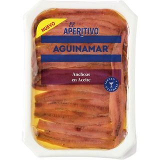 Anchoa en aceite de oliva AGUINAMAR, tarrina 60 g (26768861)