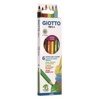 Caja Con 6 Lápices De Color Giotto Mega (8000825013850)