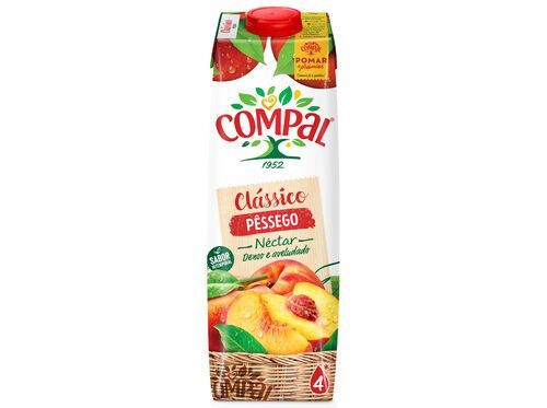 NÉCTAR COMPAL CLÁSSICO PESSEGO 1L