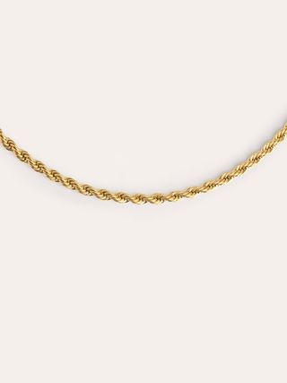 Collar Mini Twist Acero Baño Oro