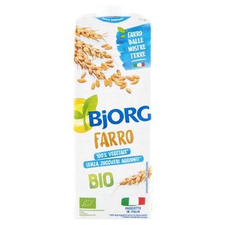 BJORG Farro Bevanda Vegetale Bio, Farro Italiano, Senza Zuccheri Aggiunti, Prodotto in Italia, 1L