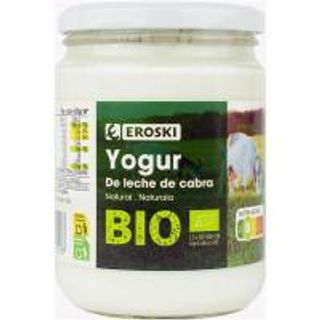 Yogur Natural De Leche De Cabra Eroski Bio, Frasco 420 Gr. (24104325)