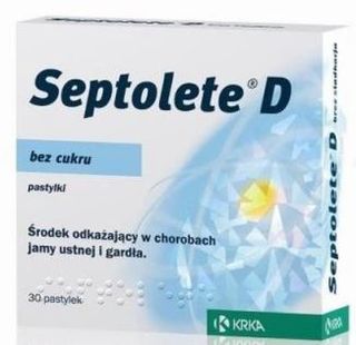 Septolete D bez cukru 1 mg 30 pastyl. 