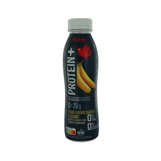 Y. Liquido Desn. Proteico S/Azu.Añad.Platano Auchan 381 Ml