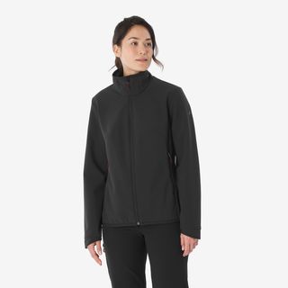 Softshell Montaña Y Trekking Mujer Forclaz Mt100 Windwarm M Negro