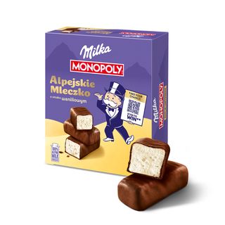 Milka Alpejskie Mleczko Waniliowe 330G