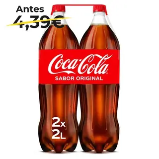 Coca-Cola Sabor Original 2x2L Botella