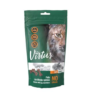 Virtus cat soft snack con pollo e olivello 50g 50g