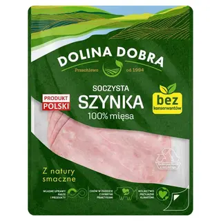 Dolina Dobra Soczysta szynka 100 % mięsa 100 g