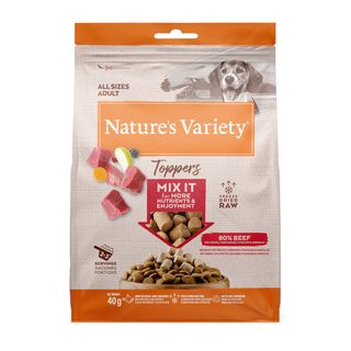 40 g Nature's Variety Toppers Buey Liofilizado para perros