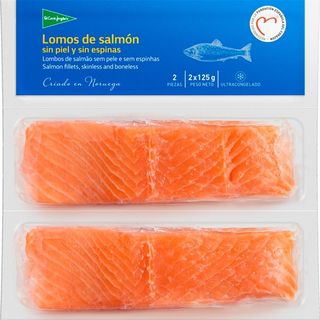El Corte Inglés Lombos de Salmão sem pele e sem Espinhas embalagem 250 g - 18910502311