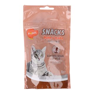 Snack Gato Pollo/Malta Popets 50 G