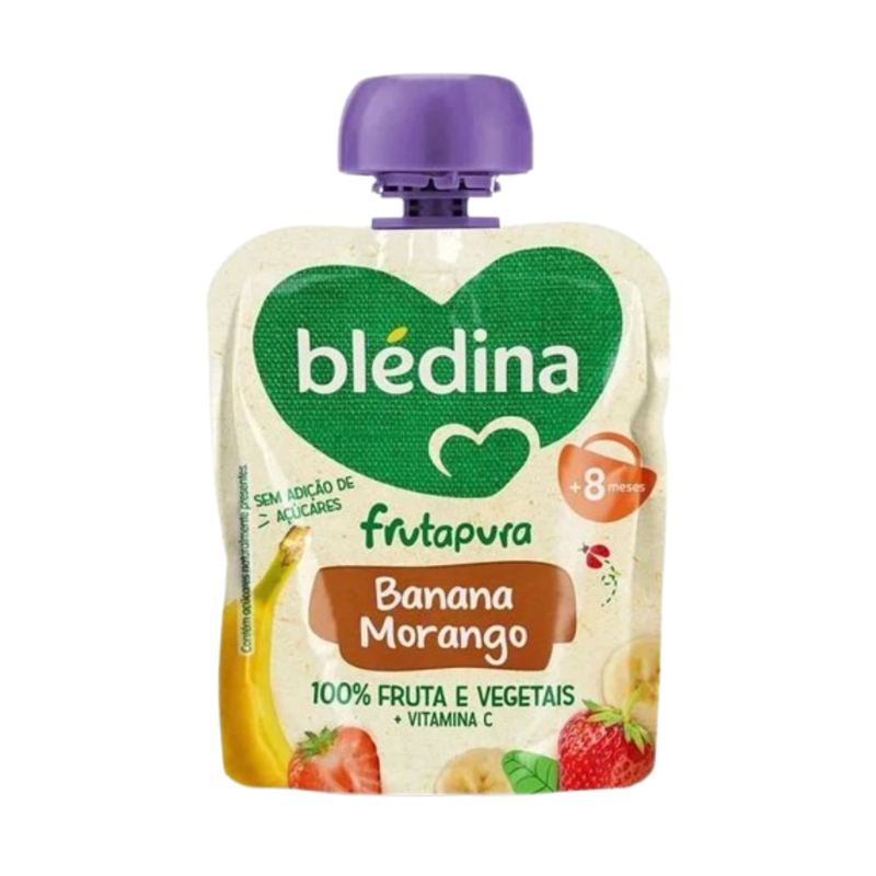 Blédina Saqueta de Fruta Banana e Morango 85g