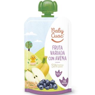 BABY CUAC Papilla De Fruta Y Avena 120 G