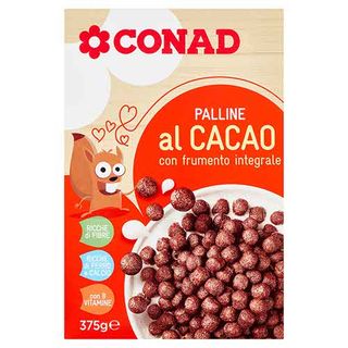 CONAD Palline al Cacao con frumento integrale 375 g - 8003170026926