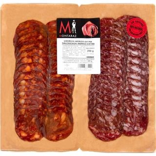 Chorizo-Salchichón Ibérico Montaraz, Pack 2X100 Gr. (20007746)
