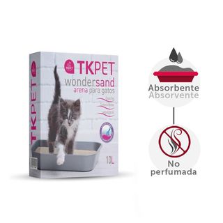 10 L TK-Pet Litter Wondersand Arena Natural para gatos