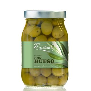 Excelencia Aceitunas Manzanilla Con Hueso, 450G