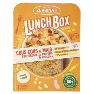 Zerbinati Lunch Box Cous Cous di Mais con Verdure al Profumo di Curcuma 200 g
