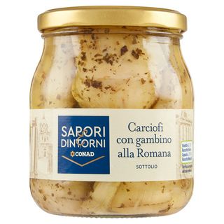 SAPORI & DINTORNI CONAD Carciofi con gambino alla Romana Sottolio 520 g - 8003170101159