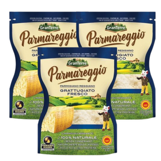 Pack 3x Parmareggio Parmigiano Grattugiato 60g