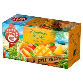 Teekanne Świat Owoców Aromatyzowana herbatka owocowa karaibskie mango (20 x 2,25 g) 45 g