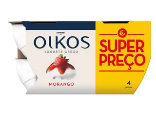 IOGURTE GREGO OIKOS DANONE:MORANGO 4X110G