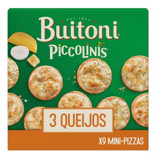 Mini Pizzas de Três Queijos Buitoni Piccolinis (emb. 270 gr (9 un))