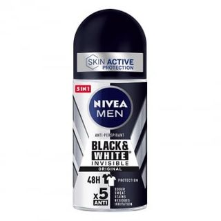 Desodorante Roll-On Black & White Invisible Original Nivea Men 50 Ml.