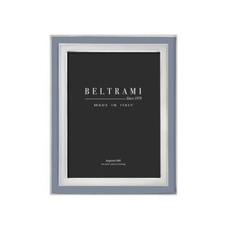 Cornice bianco, polvere e argento foto 15x20 cm - Beltrami con argento Miro Silver
