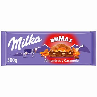 Milka tableta de chocolate con almendra y caramelo 300 g