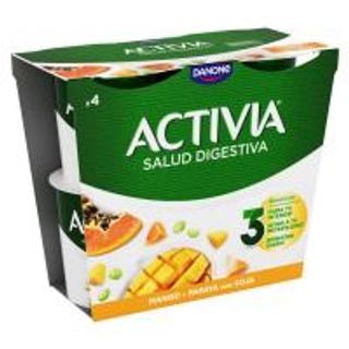 Bifidus Activia Con Mango-Papaya-Soja Danone 4X120 Gr. (8369241)