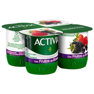 Bífidus con Frutos Del Bosque Danone 4 X 120 G.