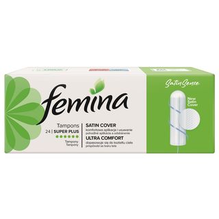 Femina Tampony z powłoczką Satin Sense Super Plus, 24 szt.