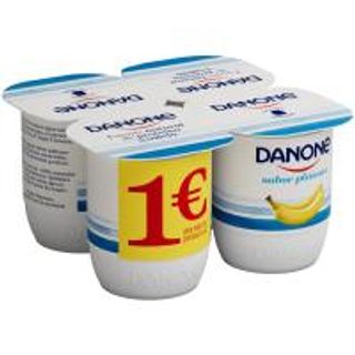 Yogur Sabor A Plátano Danone 4X120 G (204255)