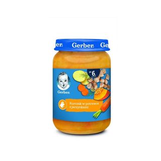 Gerber Obiadek Kurczak w potrawce z jarzynkami po 6 miesiącu 190 g