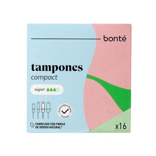 Tampones Super Con Aplicador Compacto Bonté 16 Uds (289364)