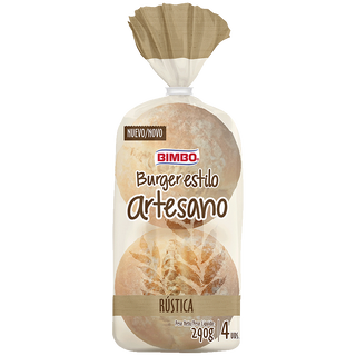 Burger Estilo Artesano Rústica Bimbo 4 Uds.