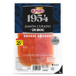 Jamón Curado Elpozo 1954 Sobre 100 G