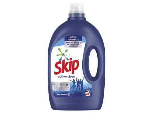 DETERGENTE MÁQUINA ROUPA LÍQUIDO SKIP ACTIVE CLEAN 44D