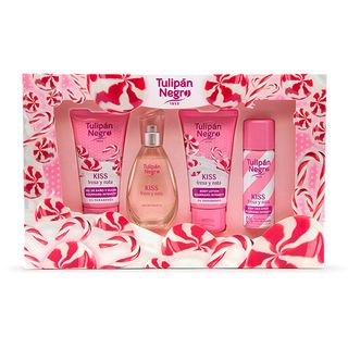 Estuche Kiss Tulipán Negro Fresa Y Nata 50 Ml  (8410751099369)