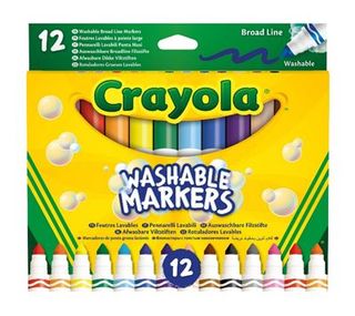 Set 12 Rotuladores Crayola Súper Lavables Maxi Punta (0071662183400)