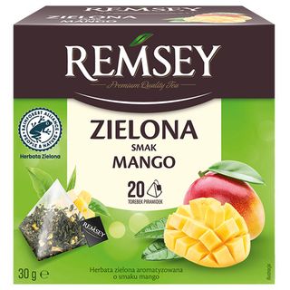 Remsey Herbata zielona smak mango, 20 tb