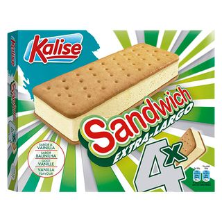 Kalise sandwich de vainilla pack 4 x 65 g